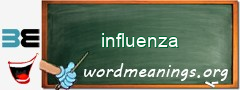 WordMeaning blackboard for influenza